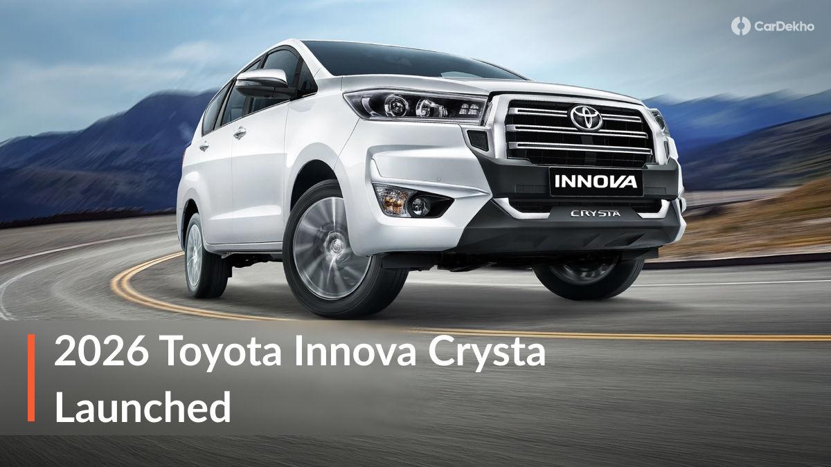 Toyota Innova Crysta Gets MY26 Updates; Prices Hiked By Up To Rs 65,000 Toyota Innova Crysta Gets MY26 Updates; Prices Hiked By Up To Rs 65,000