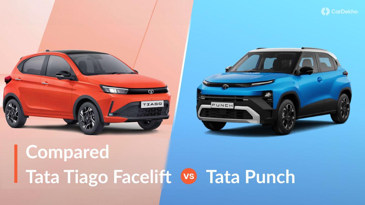 New Tata Tiago vs Tata Punch Specifications Compared: Hatchback Or SUV, Which Way Should You Go? New Tata Tiago vs Tata Punch Specifications Compared: Hatchback Or SUV, Which Way Should You Go?