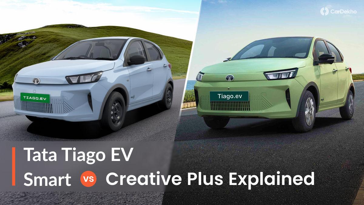 Tata Tiago EV Smart Vs Creative Plus: Is The Top Variant Worth Spending More? Tata Tiago EV Smart Vs Creative Plus: Is The Top Variant Worth Spending More?