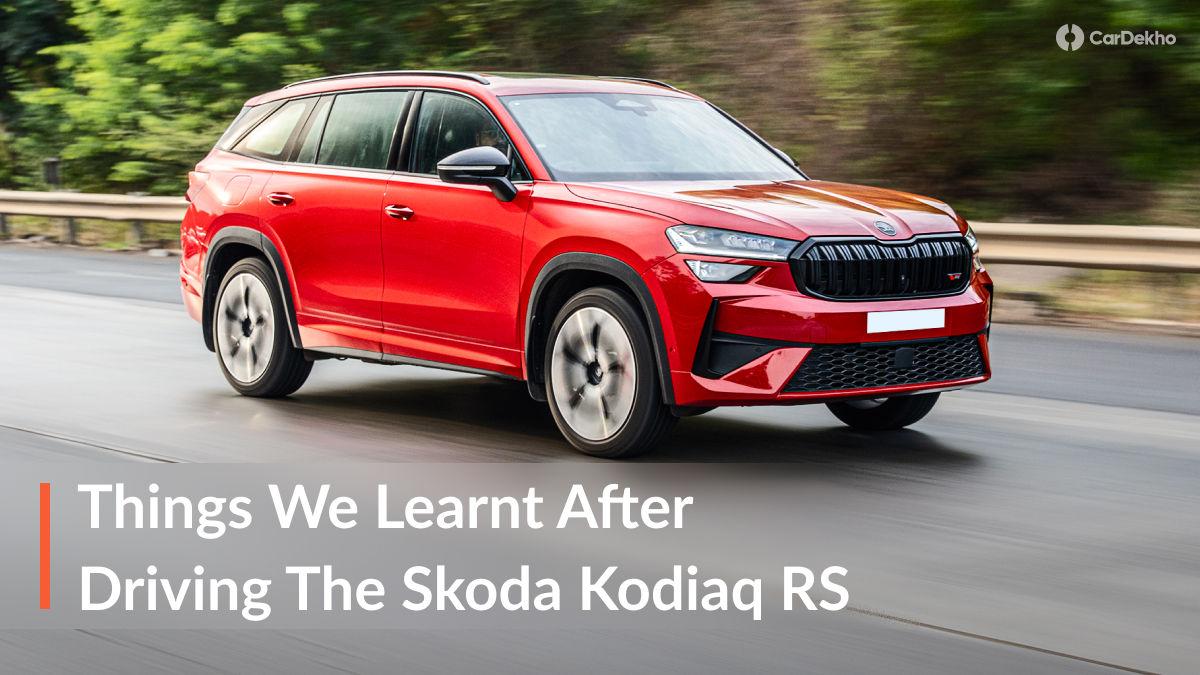 Things We Learnt After Driving The Skoda Kodiaq RS Things We Learnt After Driving The Skoda Kodiaq RS