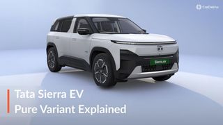 Tata Sierra EV Pure Variant Explained In Detail: How Well Equipped Is The Base Variant? Tata Sierra EV Pure Variant Explained In Detail: How Well Equipped Is The Base Variant?