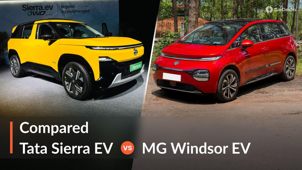 Tata Sierra EV vs MG Windsor EV: Which EV Makes More Sense On Paper? Tata Sierra EV vs MG Windsor EV: Which EV Makes More Sense On Paper?