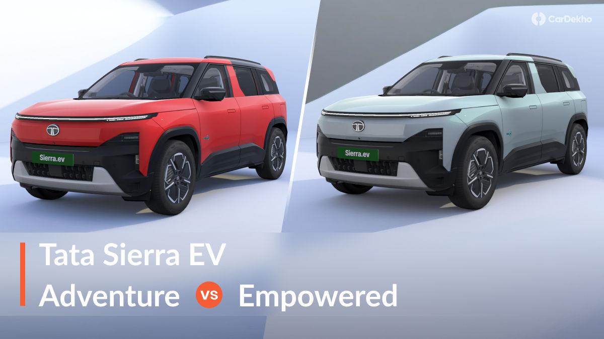 Tata Sierra EV Adventure Vs Empowered: Should You Stretch For The Higher Variant? Tata Sierra EV Adventure Vs Empowered: Should You Stretch For The Higher Variant?