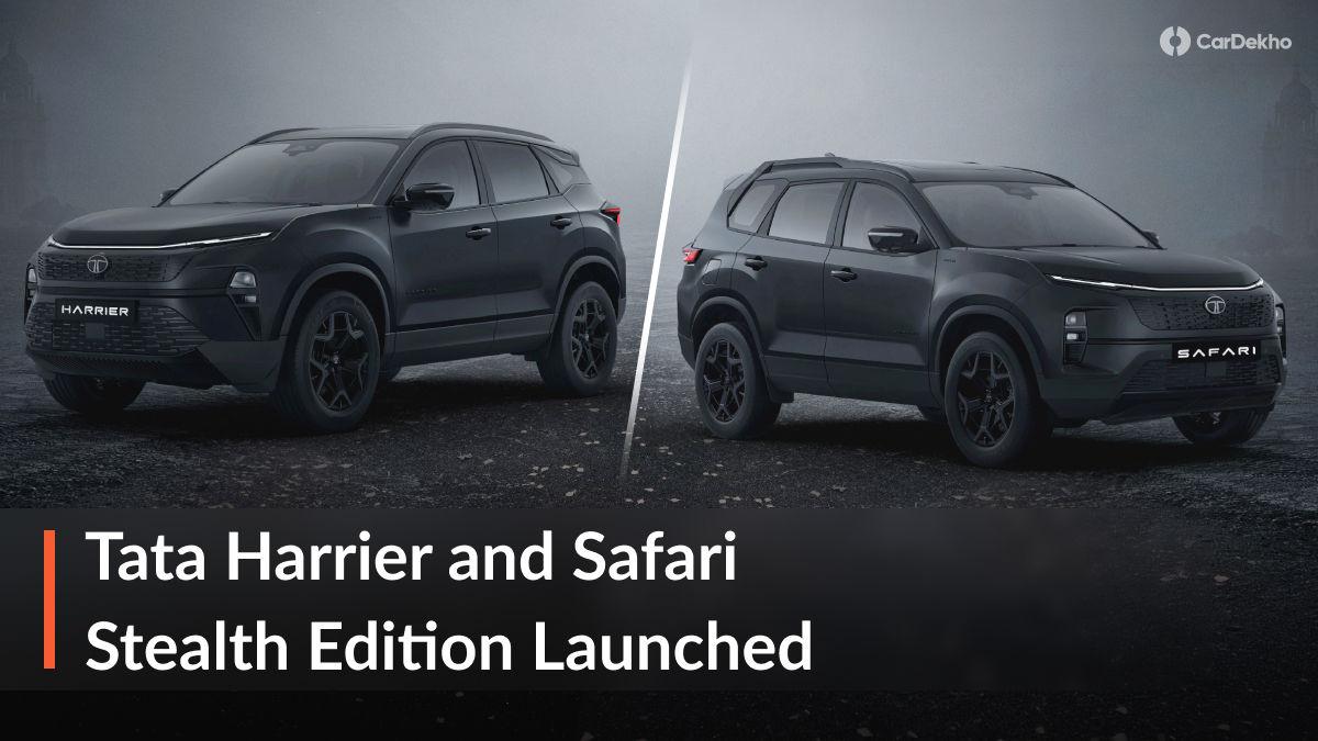 Tata Harrier And Tata Safari Now Available In Stealth Edition Tata Harrier And Tata Safari Now Available In Stealth Edition