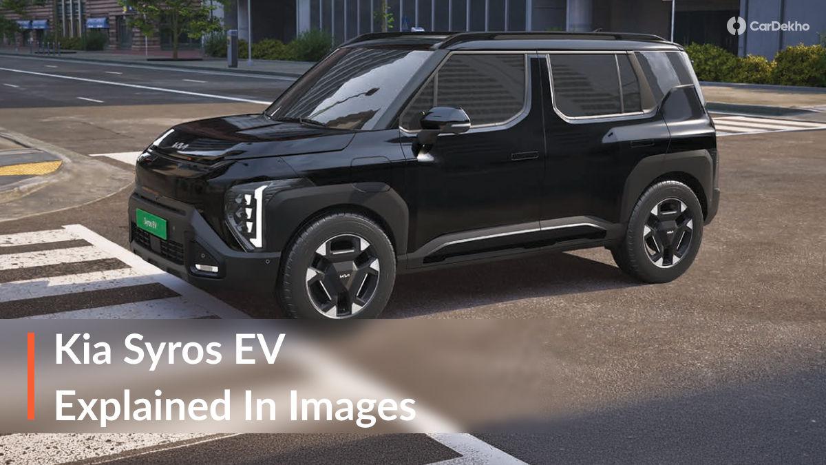2026 Kia Syros EV Explained In Images In Detail: Design, Interior, Infotainment Screen, Panoramic Sunroof, Wireless Phone Charger And More.