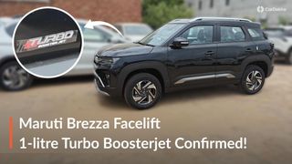 CONFIRMED: Maruti Brezza Facelift To Be Powered By 1-litre Turbo-petrol Boosterjet Engine!
