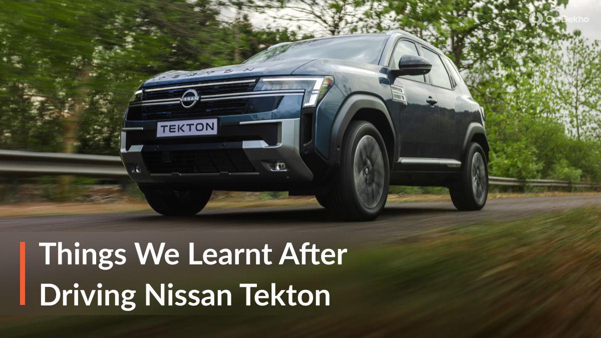 5 Things We Learnt After Driving The Nissan Tekton 5 Things We Learnt After Driving The Nissan Tekton