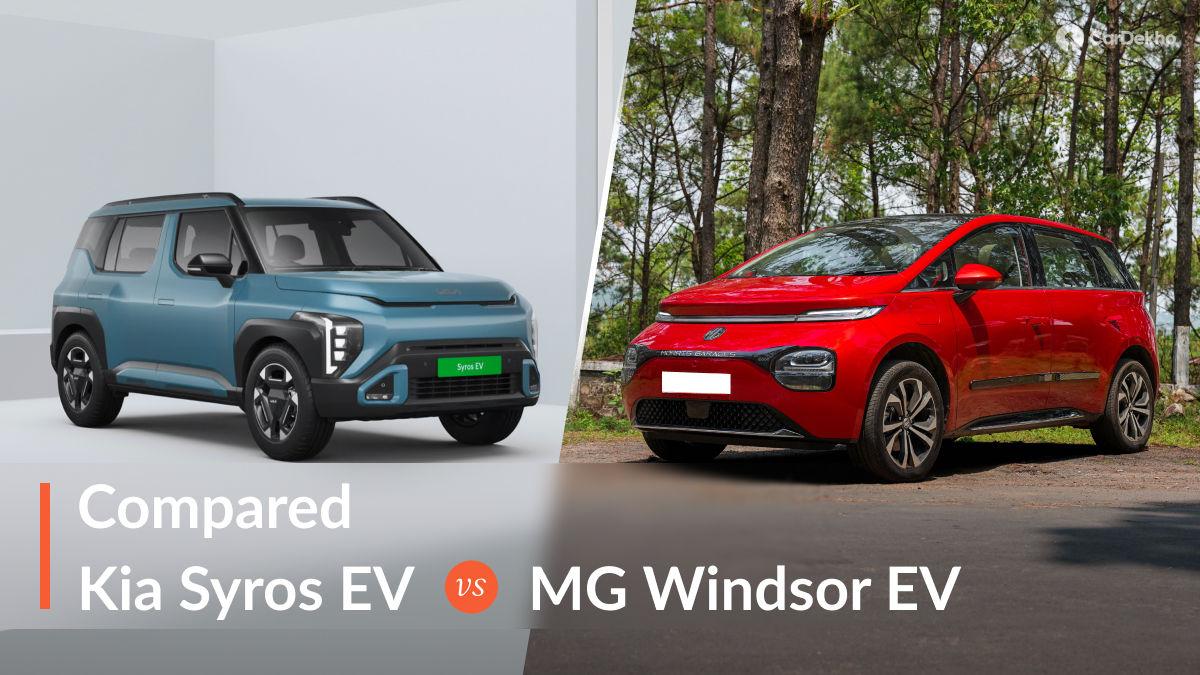 Kia Syros EV Vs MG Windsor EV: Who Is The Most Spacious? Kia Syros EV Vs MG Windsor EV: Who Is The Most Spacious?