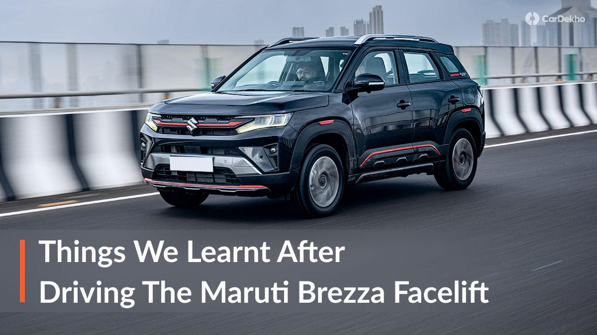 5 Things We Learnt After Driving The Maruti Brezza Facelift 5 Things We Learnt After Driving The Maruti Brezza Facelift