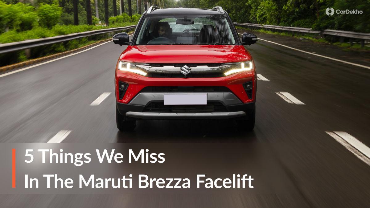 2026 Maruti Brezza Facelift: 5 Missing Features 2026 Maruti Brezza Facelift: 5 Missing Features