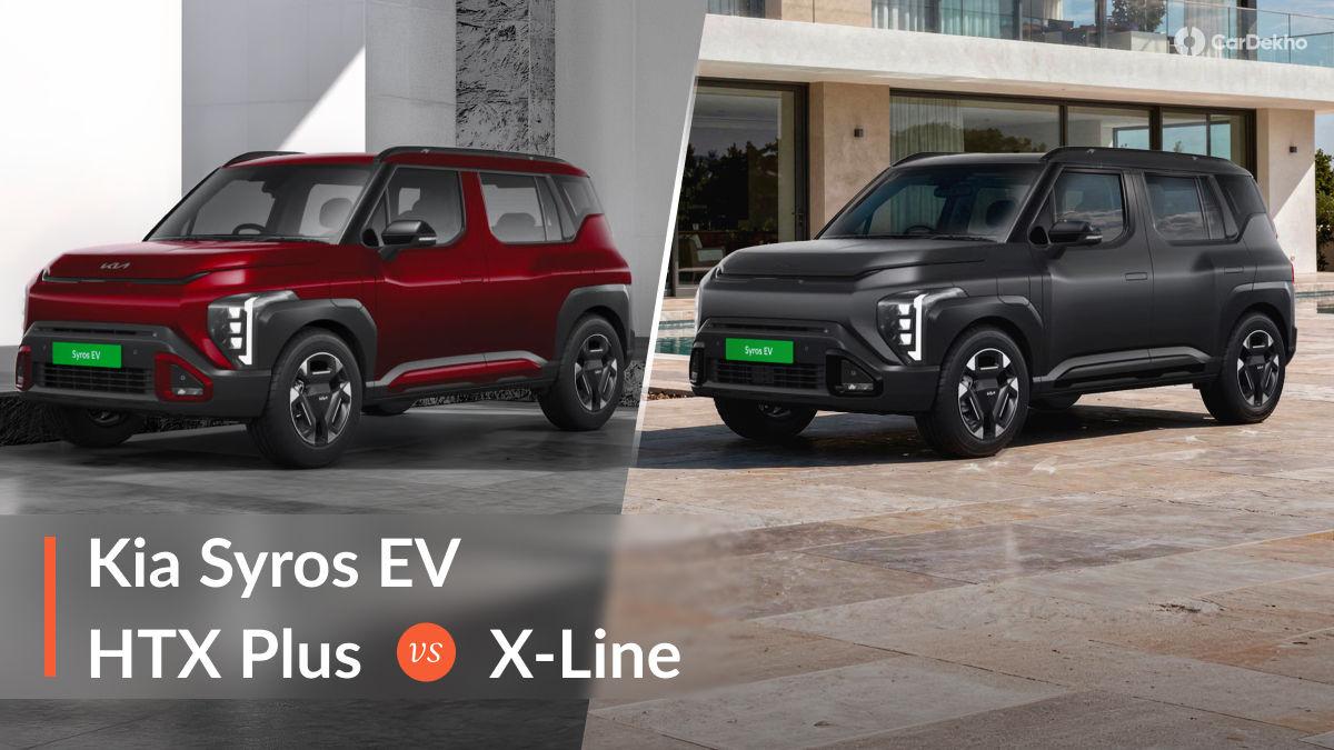 Kia Syros EV HTX Plus vs X-Line: Variants Compared Kia Syros EV HTX Plus vs X-Line: Variants Compared