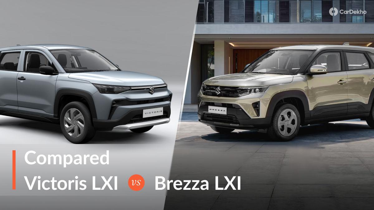 2026 Maruti Victoris LXI vs Maruti Brezza LXI: Base Variants Compared 2026 Maruti Victoris LXI vs Maruti Brezza LXI: Base Variants Compared