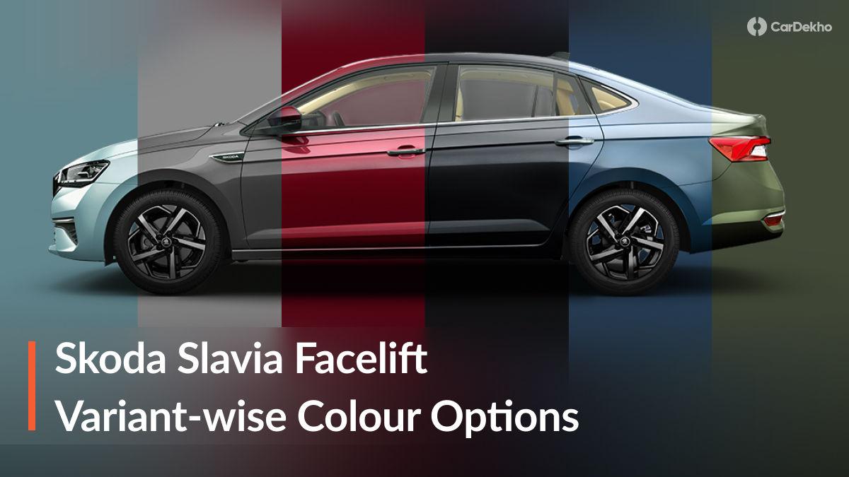 2026 Skoda Slavia Facelift Variant-wise Colour Options Explained