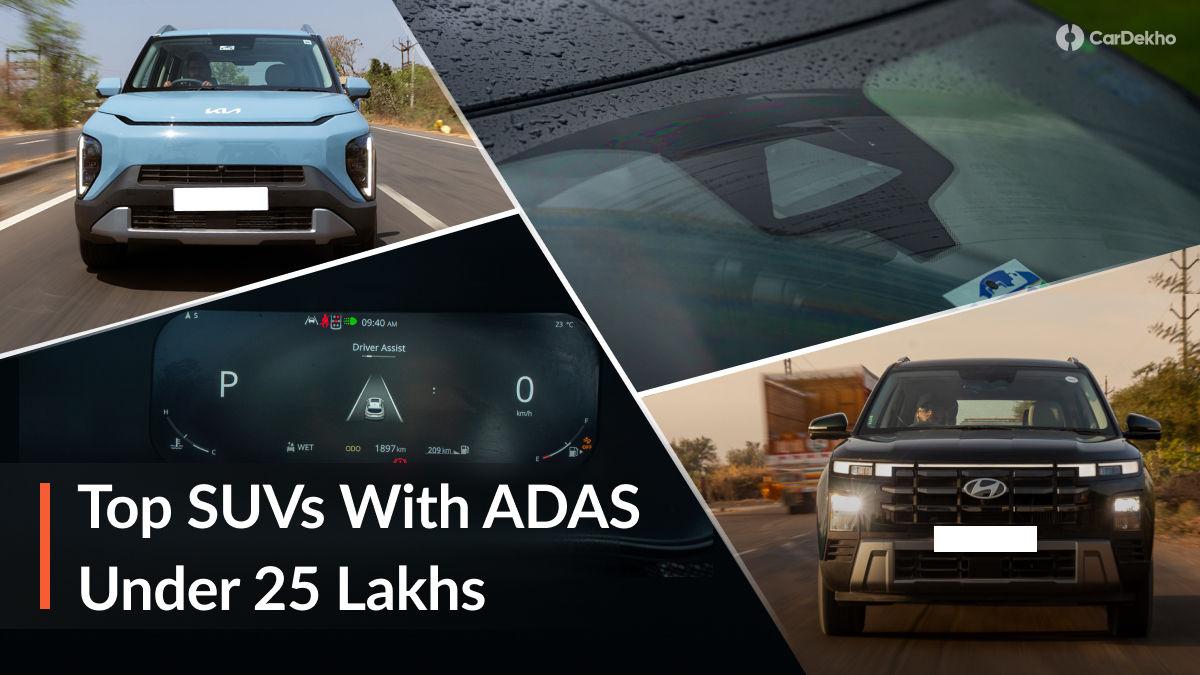 SUVs With ADAS Under Rs 25 Lakh In India SUVs With ADAS Under Rs 25 Lakh In India