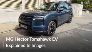 This Is How The 2026 MG Hector Tomahawk EV Looks In 21 Real-life Images