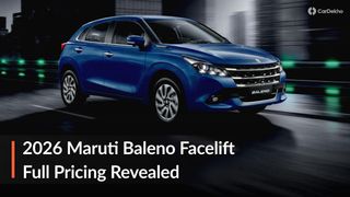 2026 Maruti Baleno Facelift FULL PRICING Revealed! Check Out What Each Variant Costs Here