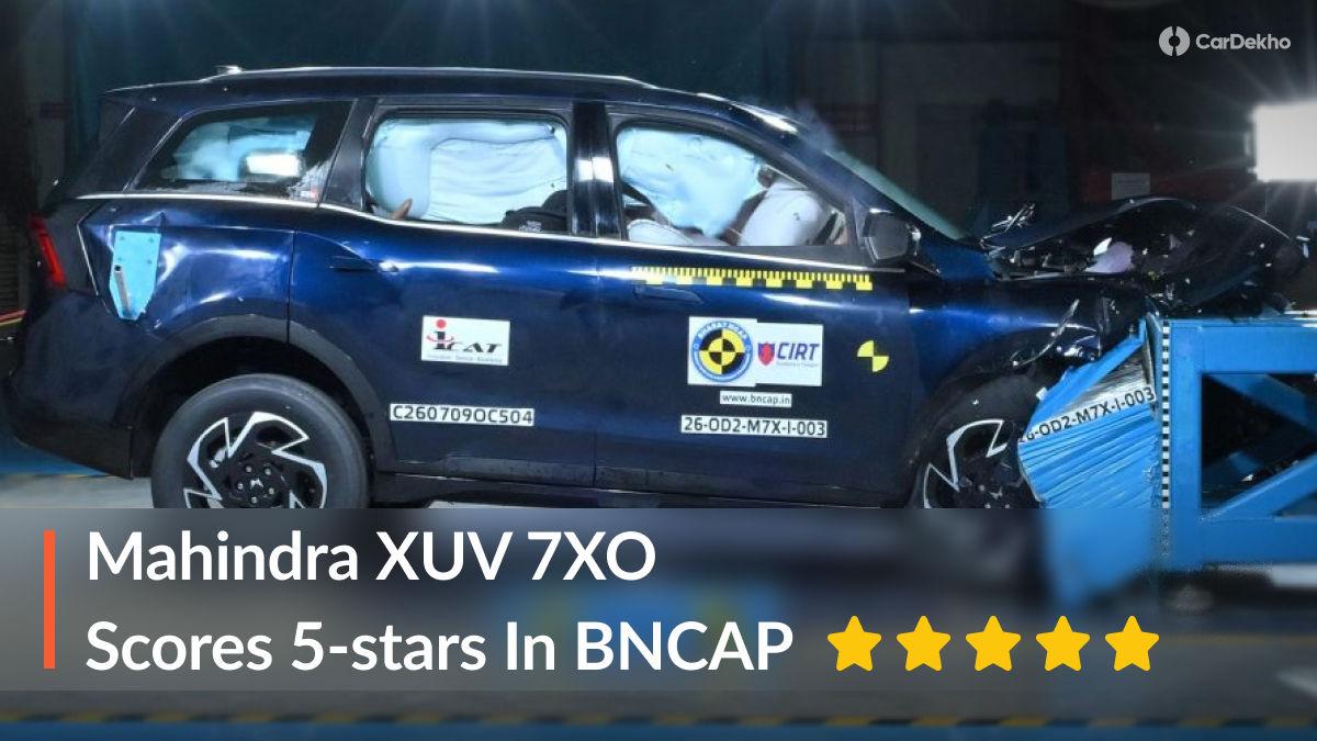 5 Stars For Mahindra XUV 7XO At Bharat NCAP: Full Crash Test Report Explained 5 Stars For Mahindra XUV 7XO At Bharat NCAP: Full Crash Test Report Explained