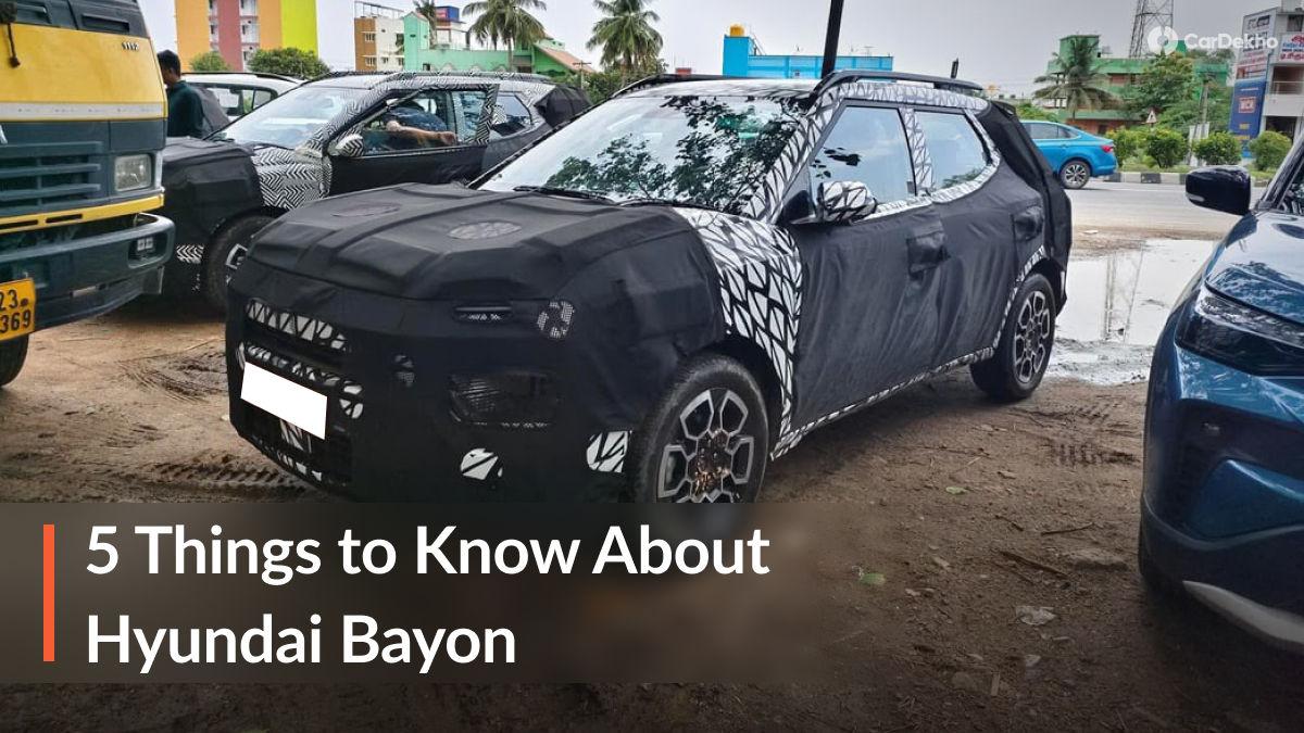 Here Are Five Things To Know About The Upcoming Hyundai Bayon SUV! Here Are Five Things To Know About The Upcoming Hyundai Bayon SUV!