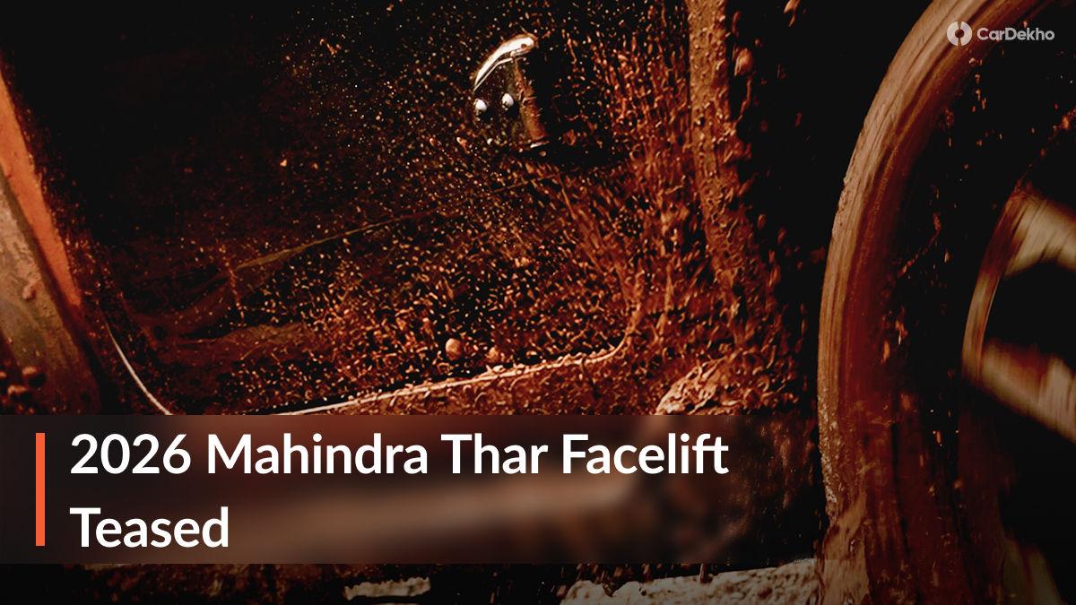 2026 Mahindra Thar Facelift Teased: Minor Upgrades Expected 2026 Mahindra Thar Facelift Teased: Minor Upgrades Expected