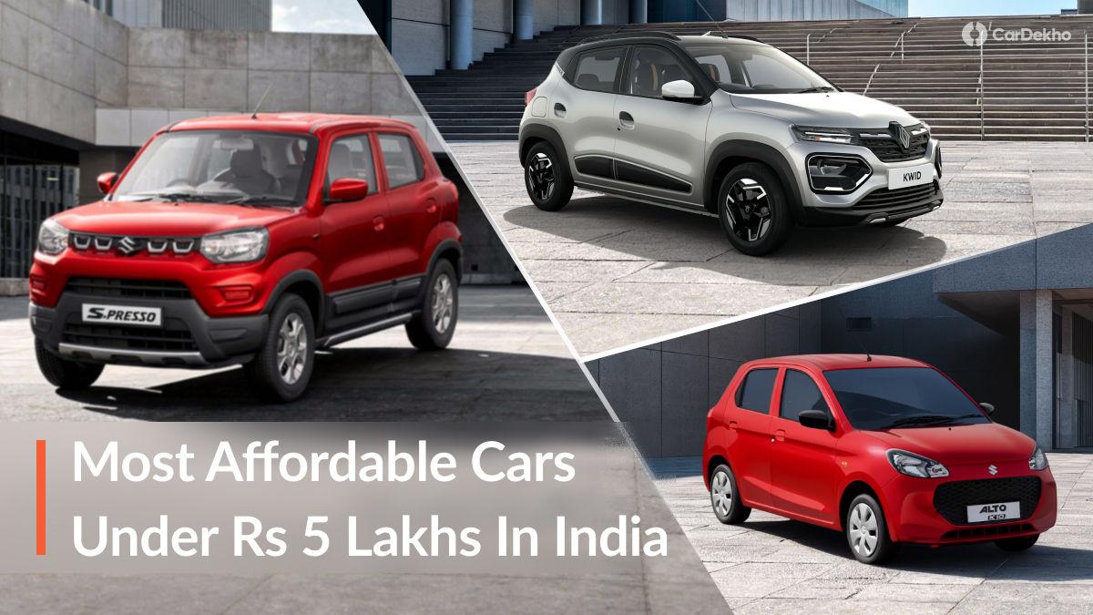 Most Affordable Cars Under Rs 5 Lakh To Buy This Diwali Most Affordable Cars Under Rs 5 Lakh To Buy This Diwali