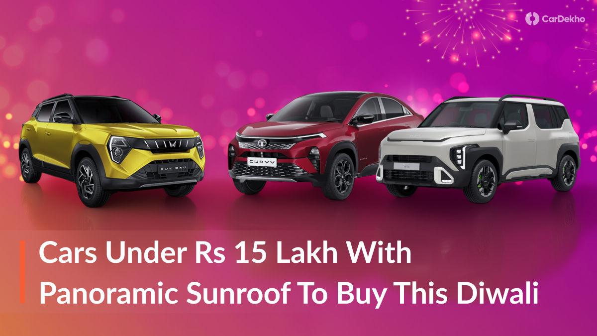 Want A Panoramic Sunroof This Diwali? These 5 Cars Cost Under Rs 15 Lakh Want A Panoramic Sunroof This Diwali? These 5 Cars Cost Under Rs 15 Lakh