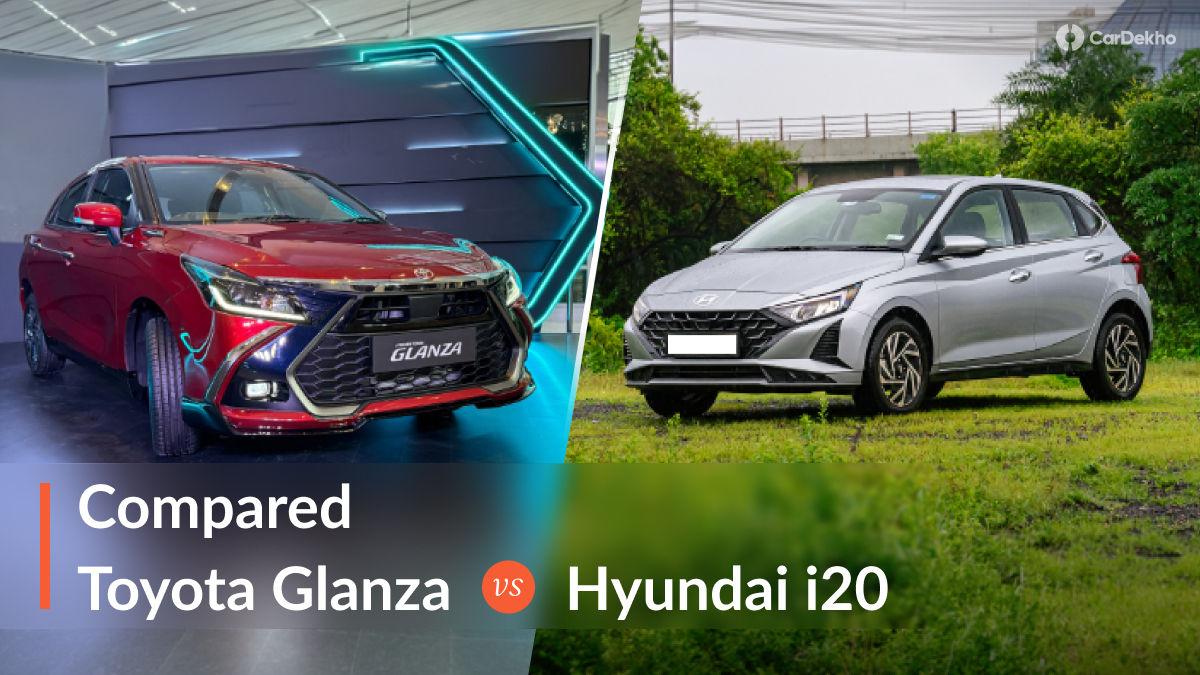 2026 Toyota Glanza Facelift Vs Hyundai i20 Compared: Which Premium Hatchback Should You Buy? 2026 Toyota Glanza Facelift Vs Hyundai i20 Compared: Which Premium Hatchback Should You Buy?