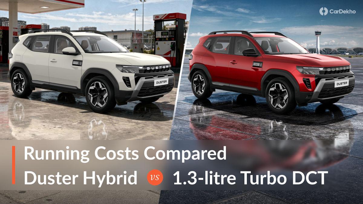 New Renault Duster Hybrid Vs 1.3-litre Turbo-petrol Running Costs Compared: How Much More Affordable Is The Hybrid To Use? New Renault Duster Hybrid Vs 1.3-litre Turbo-petrol Running Costs Compared: How Much More Affordable Is The Hybrid To Use?