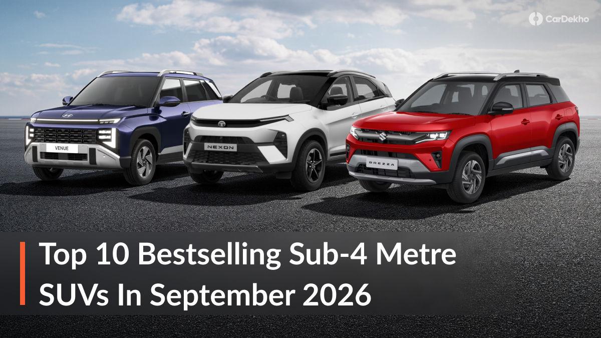 Top-Selling Sub-Compact SUVs of September 2026: Tata Nexon Reclaims Top Spot, Mahindra XUV 3XO Sees Significant Growth Top-Selling Sub-Compact SUVs of September 2026: Tata Nexon Reclaims Top Spot, Mahindra XUV 3XO Sees Significant Growth