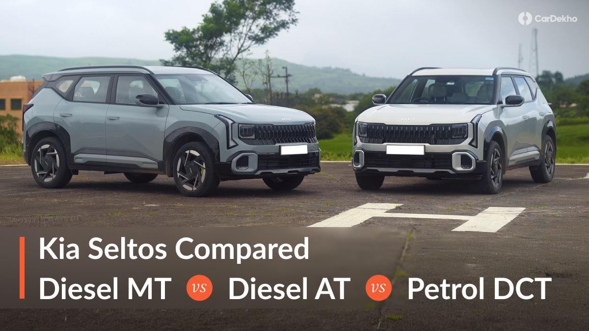 Kia Seltos Petrol Vs Diesel: We Tested 3 Powertrains And Compared Real-world Mileage As Well As Running Cost! Kia Seltos Petrol Vs Diesel: We Tested 3 Powertrains And Compared Real-world Mileage As Well As Running Cost!