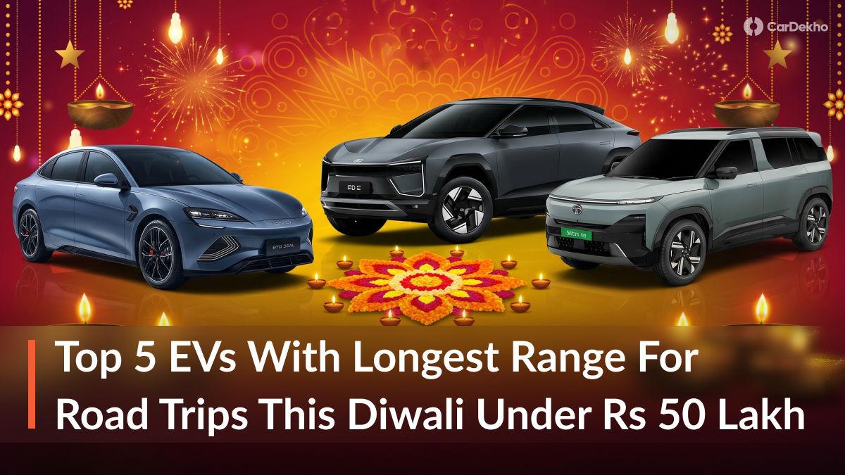 From Tata Harrier EV To Mahindra BE 6 SPORTEQ: 5 Longest-Range EVs Under Rs 50 Lakh For Your Diwali Road Trip
