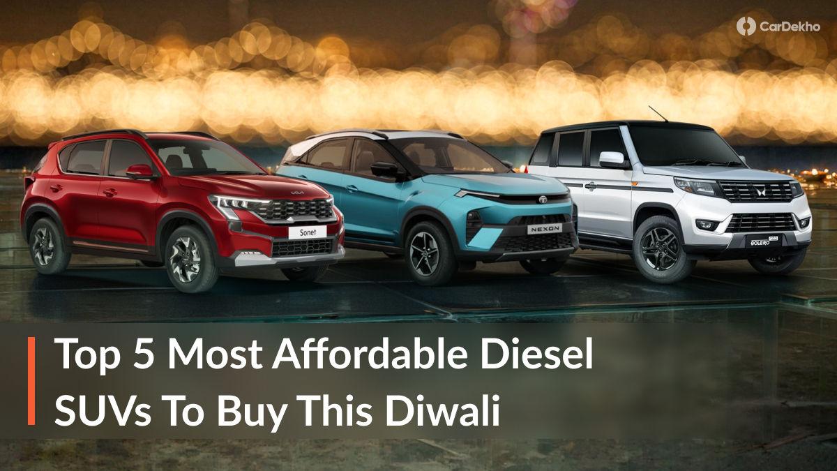 Top 5 Most Affordable Diesel SUVs Under 10 Lakh To Buy This Diwali Top 5 Most Affordable Diesel SUVs Under 10 Lakh To Buy This Diwali