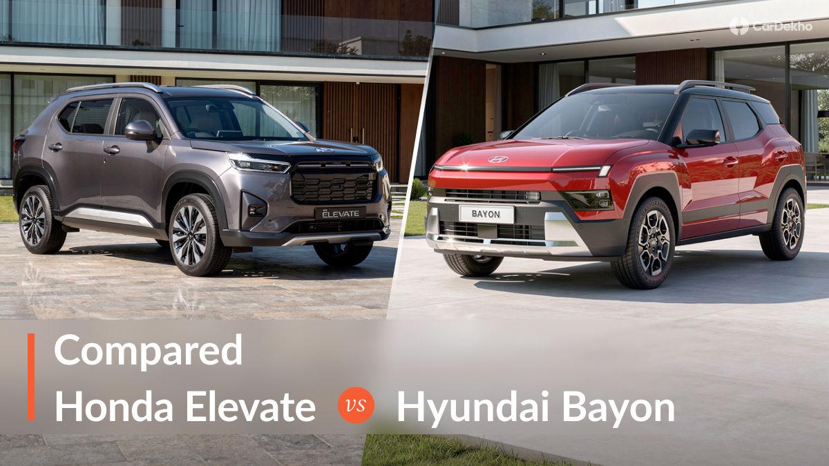2026 Honda Elevate Vs Hyundai Bayon: Big And Bold Vs Sleek And Modern 2026 Honda Elevate Vs Hyundai Bayon: Big And Bold Vs Sleek And Modern