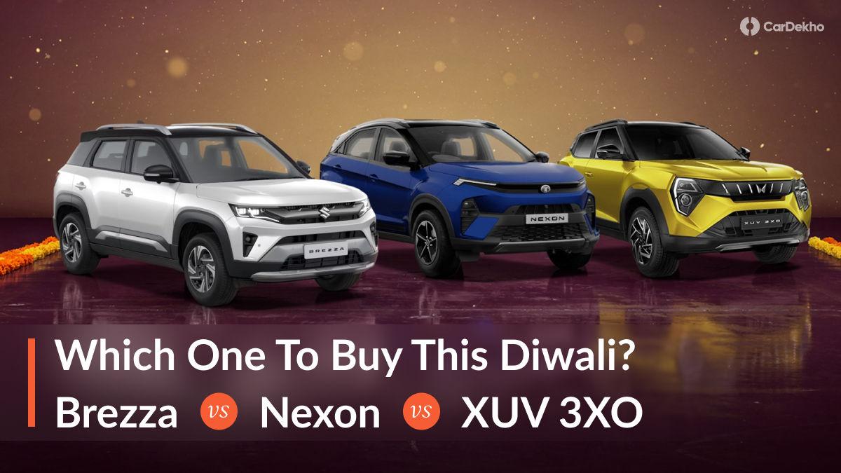 Brezza Vs Nexon Vs XUV 3XO Vs Venue: Which Sub-4m SUV Should You Choose This Diwali? Brezza Vs Nexon Vs XUV 3XO Vs Venue: Which Sub-4m SUV Should You Choose This Diwali?