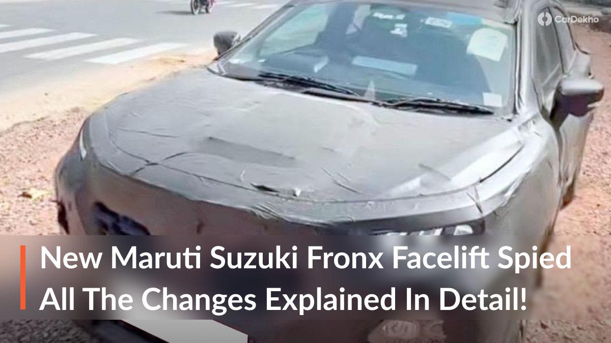 New Maruti Suzuki Fronx Facelift Spied, All The Changes Explained In Detail! New Maruti Suzuki Fronx Facelift Spied, All The Changes Explained In Detail!