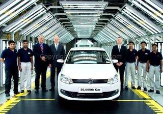 Volkswagen India rolls out the 50,000th car from its Chakan Plant