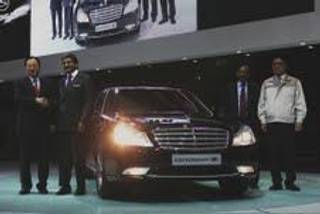 Ssangyong Motor Unveils 3rd Generation New Chairman H at 2011 Seoul Motor Show