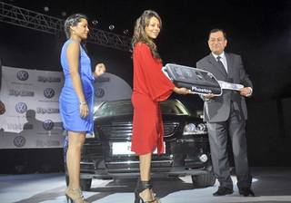 Gauri Khan receives the luxurious Phaeton from Volkswagen for its association with Ra. One