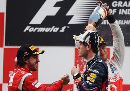 Sebastian Vettel wins the first Indian GP F1 race