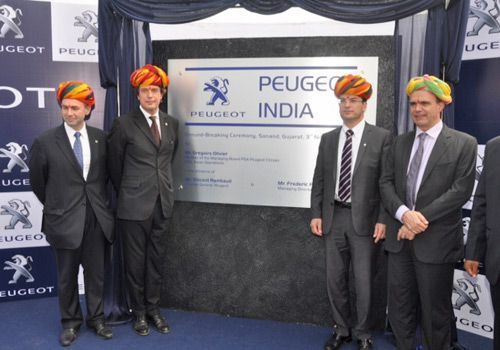 Peugeot held today in Sanand the ground-breaking ceremony of its future industrial site in India