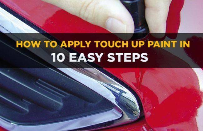 How To Apply Touch Up Paint