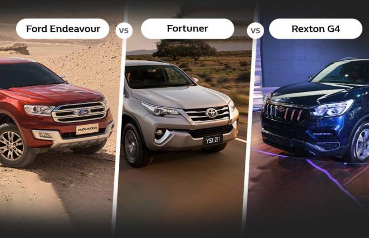 Mahindra Rexton Vs Toyota Fortuner Vs Ford Endeavour: Specifications Comparison Mahindra Rexton Vs Toyota Fortuner Vs Ford Endeavour: Specifications Comparison