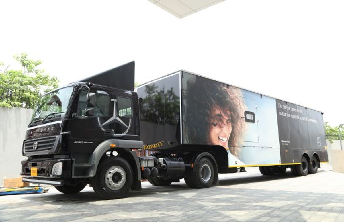 Mercedes-Benz India Launches Fancy Mobile Service Truck For Semi-urban Areas Mercedes-Benz India Launches Fancy Mobile Service Truck For Semi-urban Areas