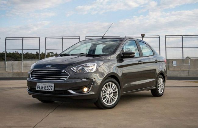 India-Bound Ford Aspire Facelift Launched In Brazil