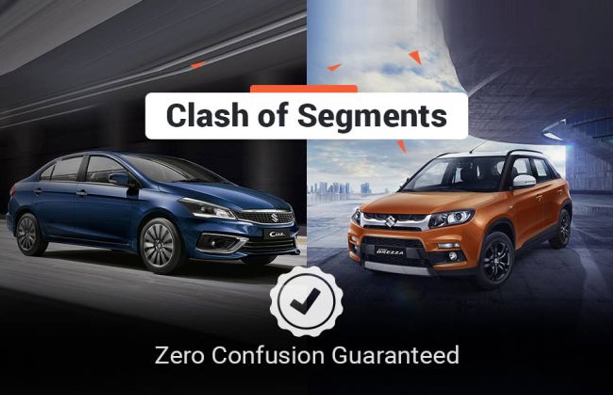 Clash Of Segments: 2018 Maruti Ciaz vs Vitara Brezza - Which Car To Buy? Clash Of Segments: 2018 Maruti Ciaz vs Vitara Brezza - Which Car To Buy?