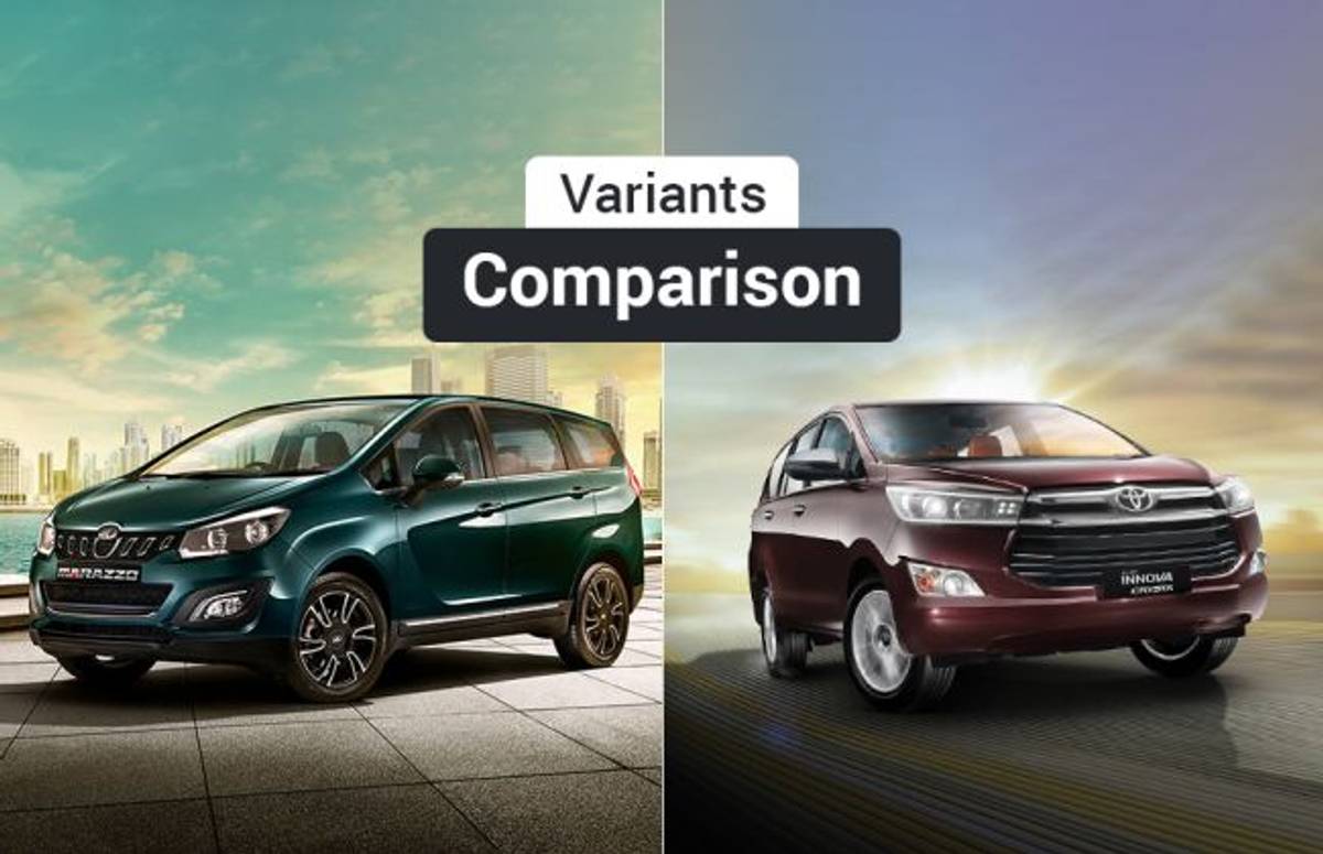 Mahindra Marazzo vs Toyota Innova Crysta: Variants Comparison Mahindra Marazzo vs Toyota Innova Crysta: Variants Comparison