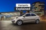 Ford Aspire Facelift: Variants Explained