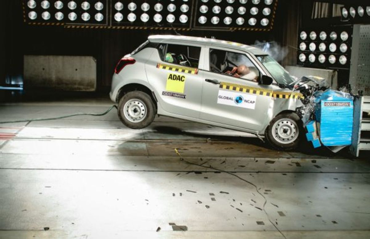 Maruti Swift Crash Tested: Scores Two Stars in GNCAP Test Maruti Swift Crash Tested: Scores Two Stars in GNCAP Test