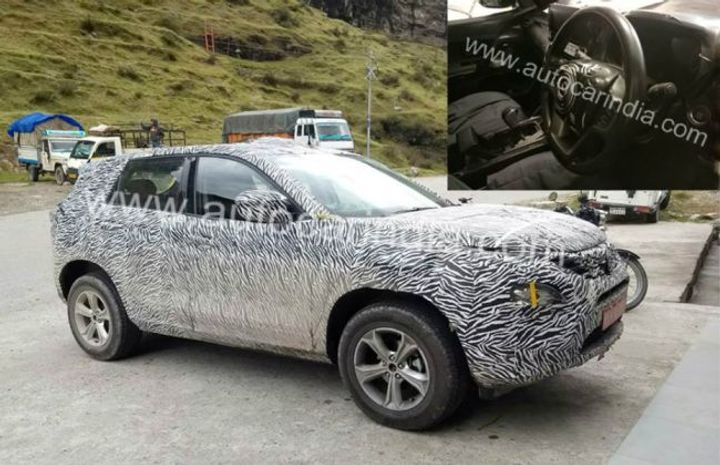 Spied: Tata Harrier Diesel With Automatic Transmission Spied: Tata Harrier Diesel With Automatic Transmission