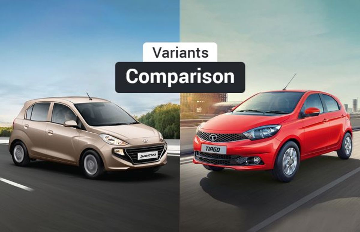 Hyundai Santro vs Tata Tiago: Variants Comparison Hyundai Santro vs Tata Tiago: Variants Comparison