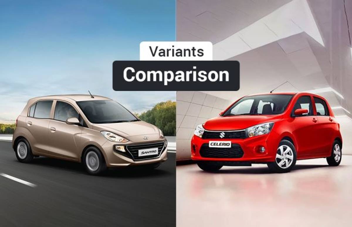 Hyundai Santro vs Maruti Suzuki Celerio: Variants Comparison Hyundai Santro vs Maruti Suzuki Celerio: Variants Comparison